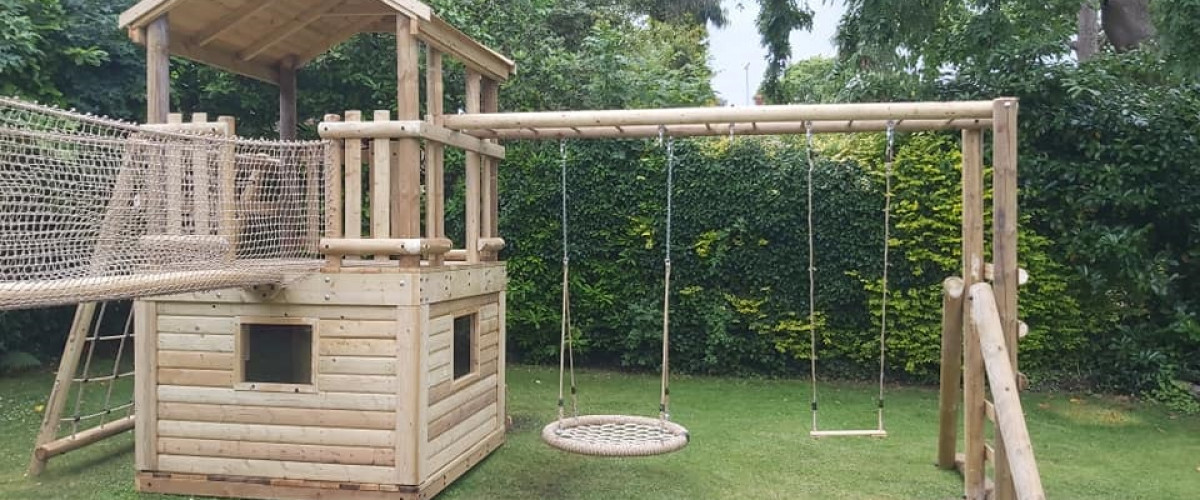 Monkey Bar Swing Set Nest Swing View
