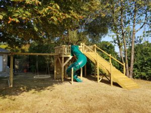 zip wire tree house platform